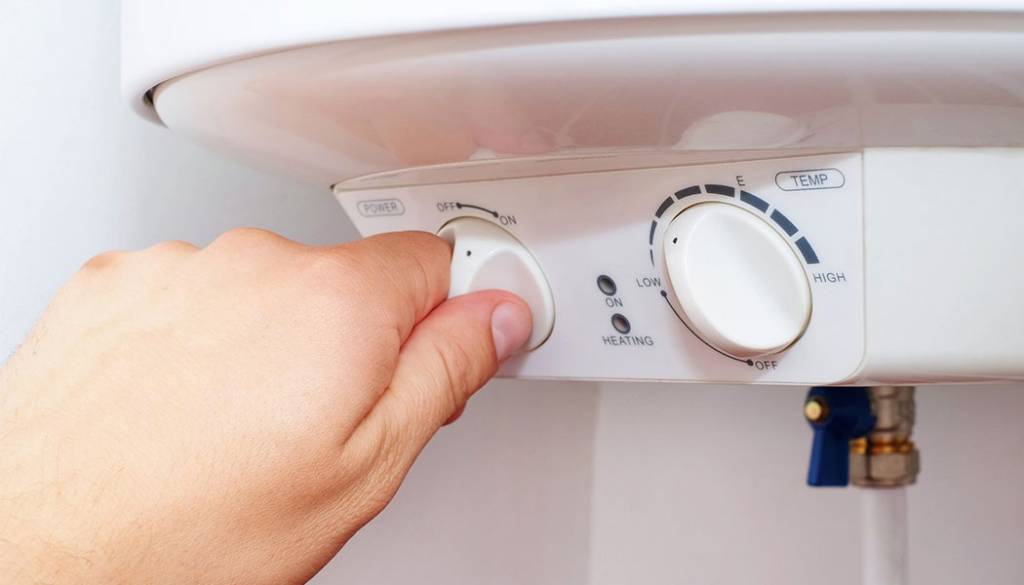 consejos ahorro luz y gas: ajusta temperatura calentador