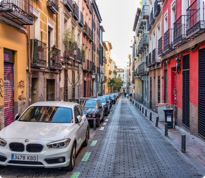 coches aparcados