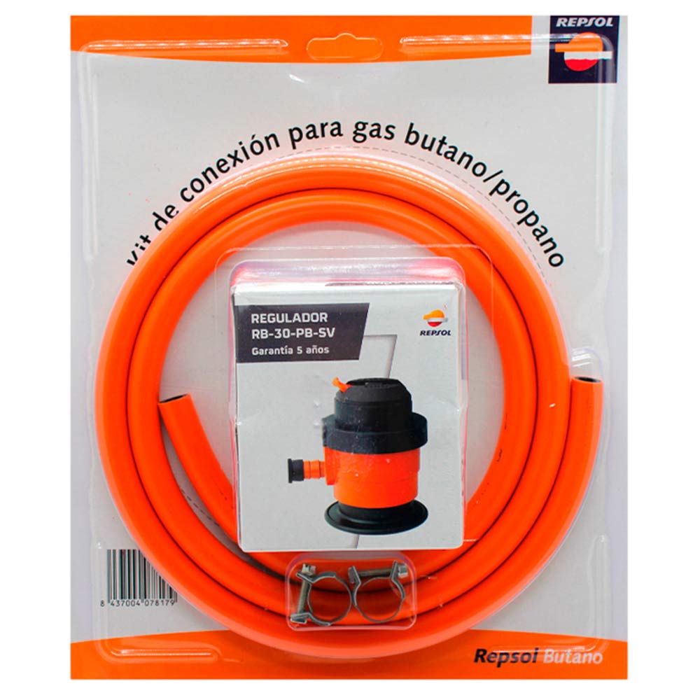 Kit regulador de gas butano 28 mbar + 2 m de tubo flexible de gas con  extremos roscados Calentadores Estufas Estufas de gas